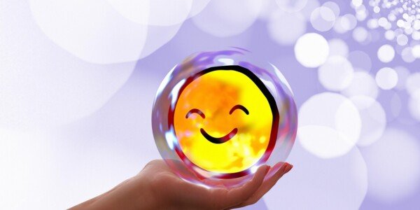 Persona con una cara feliz